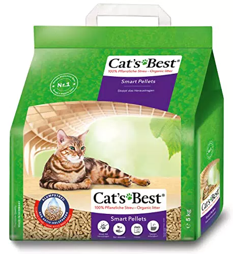 Cat's Best Smart Pellets – 100 % pflanzliche Klumpstreu für Katzen aus Holzfasern