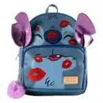 Cerdà Disney Lilo & Stitch Rucksack aus Kunstleder mit Stitch Küsschen Motiv