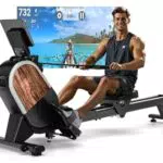 CHAOKE Magnetisches Rudergerät für Zuhause, App-kompatibel, 16 Widerstandsstufen