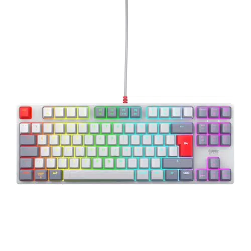 CHERRY XTRFY K4V2 TKL Mechanische Gaming-Tastatur QWERTZ RGB MX2A RED Switches