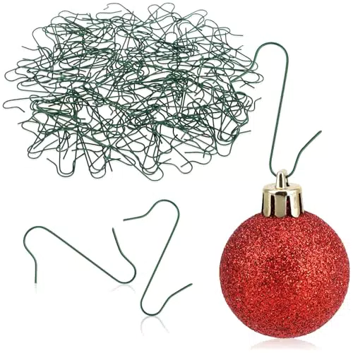 COM-FOUR® Haken für Weihnachtsbaumschmuck – Doppelhaken für Christbaum-Deko