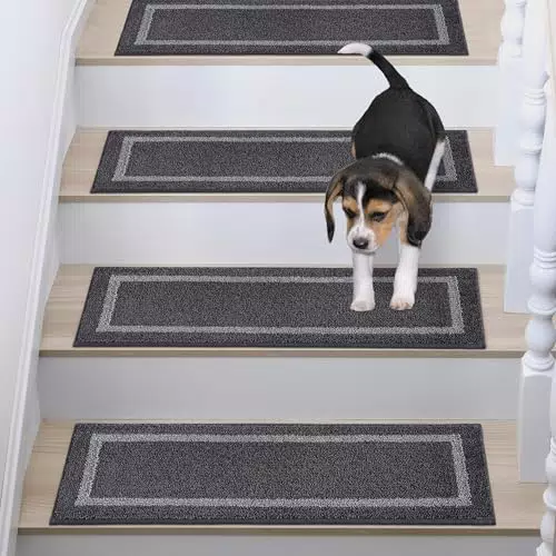 COSY HOMEER Treppenstufenmatten selbstklebend, rutschfest und maschinenwaschbar