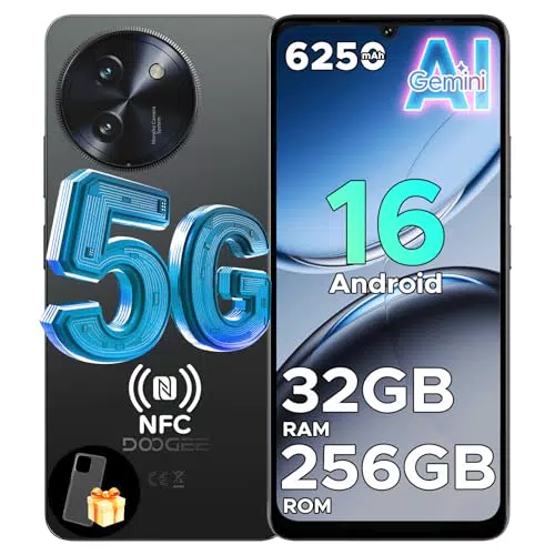 DOOGEE Note 59 Pro 5G Smartphone ohne Vertrag, 32GB RAM, 256GB Speicher, 120Hz Display