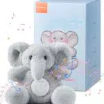 Dreamegg Einschlafhilfe Baby mit Soundmodul und Aufnahmefunktion – Kuscheltier Elefant