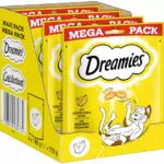 Dreamies Katzensnacks mit Käse – Knusprige Leckerlis mit cremiger Füllung