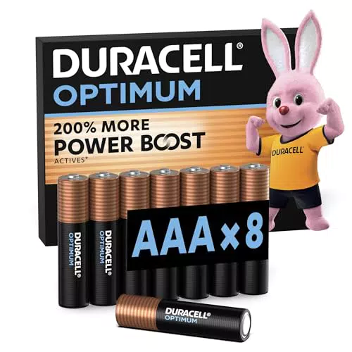 Duracell Optimum AA Batterien – Bis zu 200% längere Lebensdauer und extra Power
