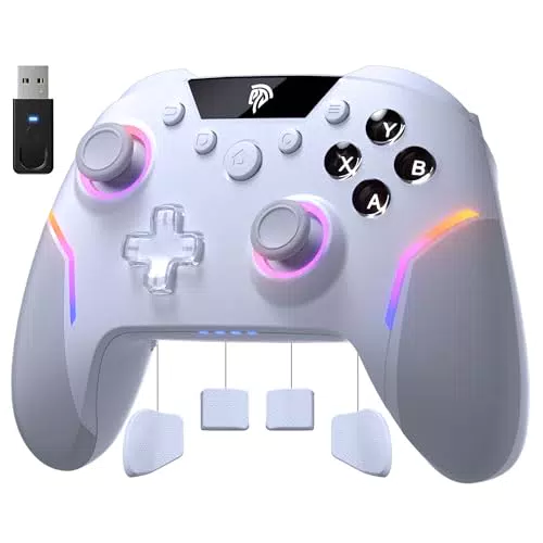 EasySMX X20 Wireless Controller mit Bluetooth, RGB, Gyro und Hall Joystick für PC/Switch