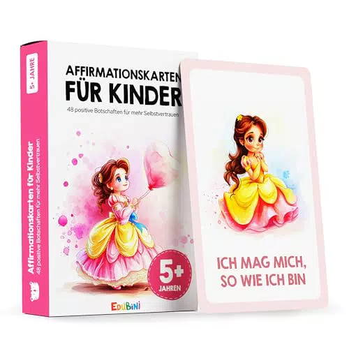 Edubini Affirmationskarten für Kinder – Gefühle erkennen & Selbstbewusstsein stärken