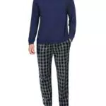 Ekouaer Herren Schlafanzug Langarm – Bequemer Pyjama für Männer Winter