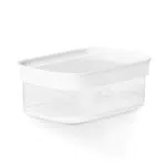 Emsa Optima Trockenvorratsdosen-Set | Rechteckig | Frischedichtung | BPA-frei | Transparentes Design