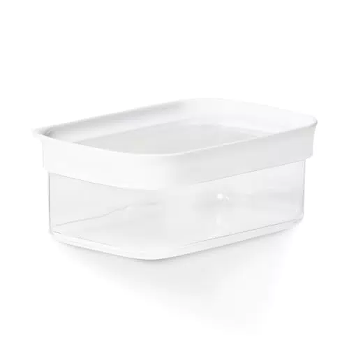 Emsa Optima Trockenvorratsdosen-Set | Rechteckig | Frischedichtung | BPA-frei | Transparentes Design