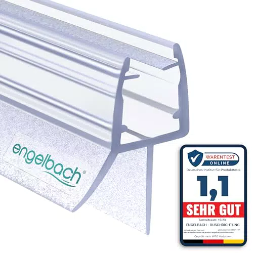 Engelbach Duschdichtung für 5-8mm Glastüren – 100% wasserdicht, einfache Installation