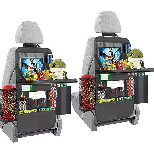 ERWEY Auto Organizer Rückenlehnenschutz mit Tablet Halterung und Klapptisch