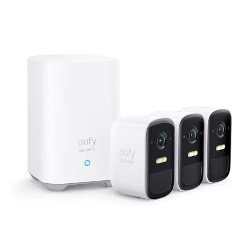 eufy Security eufyCam 2C Überwachungskamera Außen, HD 1080p, IP67, Nachtsicht, HomeKit kompatibel