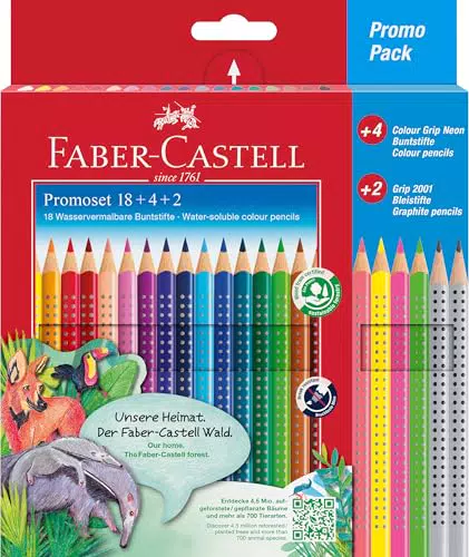 Faber-Castell Buntstifte Set Colour Grip im Kartonetui