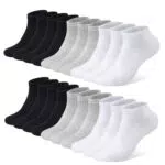 FALARY Sneaker Socken für Damen und Herren - Atmungsaktive Sportsocken