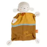 Fehn Schmusetuch Schaf Sunshine – Bio-Baumwolle Kuscheltuch für Babys