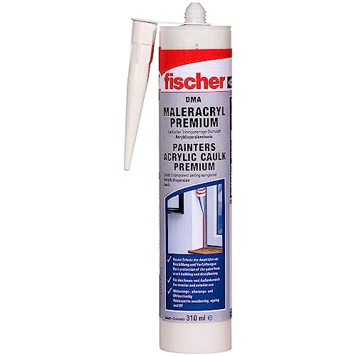 Fischer Acryldichtstoff Multi AC - geruchsarme Dichtmasse für Innenfugen