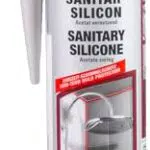 Fischer Sanitärsilikon DSSA BG – Silikon zum Abdichten im Bad und in der Küche