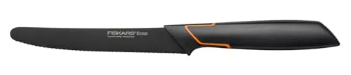 Fiskars Tomatenmesser Edge 1003092 mit gezahnter Klinge und modernem Design