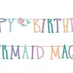 Folat 23930 Meerjungfrau Geburtstag Dekoration Buchstabengirlande Set