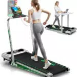 FOUSAE Laufband für Zuhause, 5 in 1 Klappbar mit LED-Anzeige und App, 12 km/h