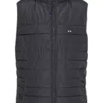 FQDanial FQ1924 Herren Steppweste mit Kapuze – Leichte Outdoor Winterweste