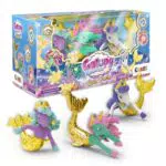 Galupy Mermaid Gold Edition Einhorn Figuren – Magisches Spielzeug für Mädchen