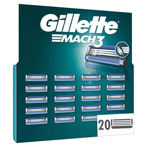Gillette Mach3 Rasierklingen für Herren mit Gleitstreifen und neuer Beschichtung
