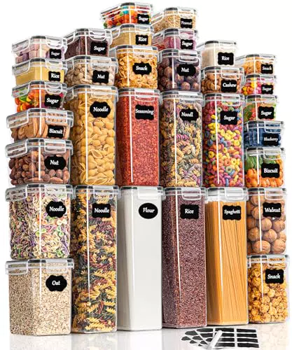 GoMaihe Vorratsdosen mit Deckel – Luftdichte Küchen Aufbewahrungsbox für Lebensmittel
