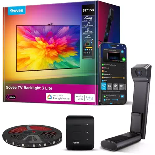 Govee TV Hintergrundbeleuchtung Lite mit Fish-Eye Korrektur und APP-Steuerung