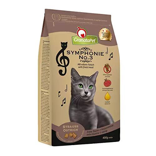 GranataPet Symphonie No. 3 Strauss getreidefreies Katzen Trockenfutter