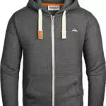 Grin&Bear Herren Kapuzenpullover grau meliert GEC022