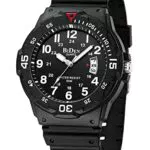 HANPOSH Herren Analog Quarz Uhr 50M wasserdicht mit Datum – Designer Armbanduhr