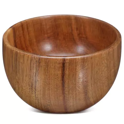 HEMOTON Natürliche Holzschale – Vielseitige Schüssel für Salat, Suppe & Snacks