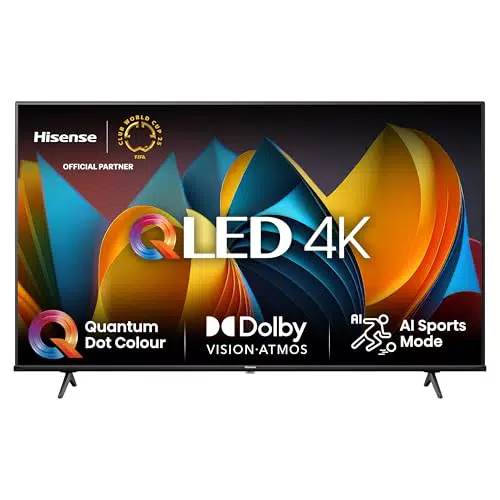 Hisense 55E7Q PRO 55 Zoll 4K QLED Smart TV mit Dolby Vision und AI HDR