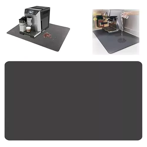 HORREX Abtropfmatte für Kaffeemaschine und Spüle – Küchenunterlage für Geschirr