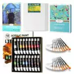 Inburit Acrylfarben Set – Acrylmalerei Zubehör für Erwachsene und Kinder