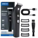 Elektrischer Intimrasierer für Männer – Bartschneider kabellos, wasserdicht, USB