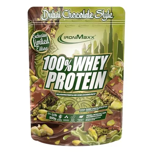 IronMaxx 100% Whey Protein Pulver – Eiweißshake für Muskelaufbau & Diät