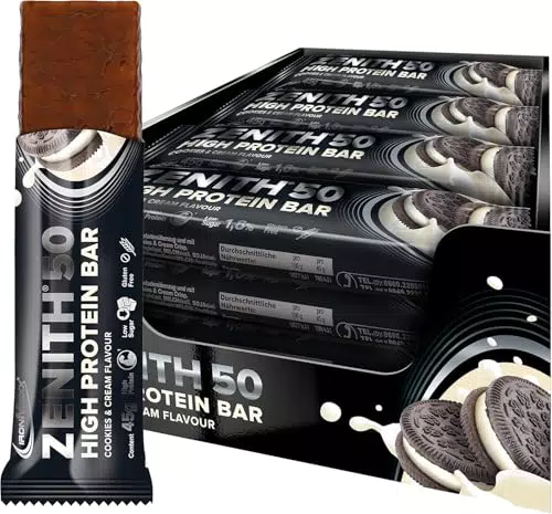 IronMaxx Zenith 50 High Protein Bar – Eiweißriegel High Protein, Low Sugar Snack