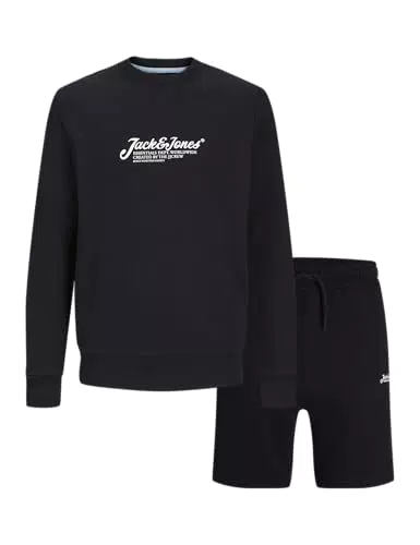 JACK & JONES Jjbeau Crew und Shorts Set für Herren