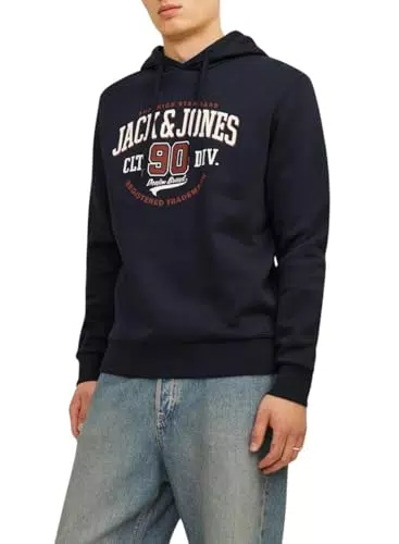 JACK & JONES Male Kapuzenpullover Logo Kapuzenpullover