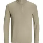 JACK & JONES Herren Strickjacke mit Viertelreißverschluss – Moderne Strickjacke