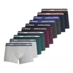 JACK & JONES Mens Jacsolid Trunks 10 Packs Boxershorts