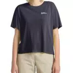 Jack Wolfskin Damen Vonnan Crop W T-Shirt – Outdoor Funktionsshirt für Frauen