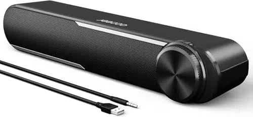 Jeecoo A30 PC Lautsprecher – USB Soundbar für Computer, Laptop & Tablet