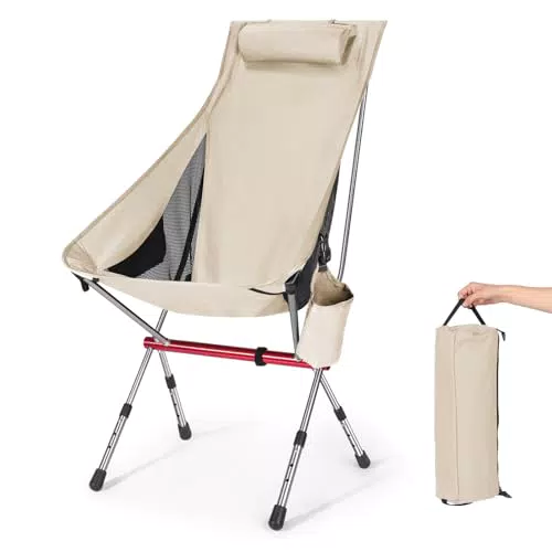 jianyana Campingstuhl klappbar – Höhenverstellbar & tragbar für Outdoor & Garten