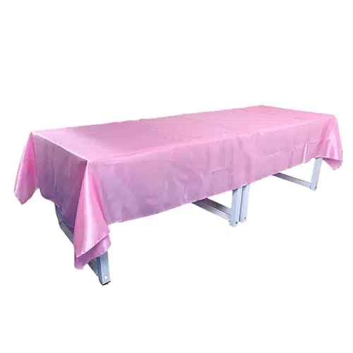 JIUERYY Satin Tischdecke für Hochzeit, Bankett und Event Dekoration