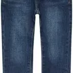 Jogpants Regular Fit aus Leder mit geradem Bein und mittlerer Bundhöhe